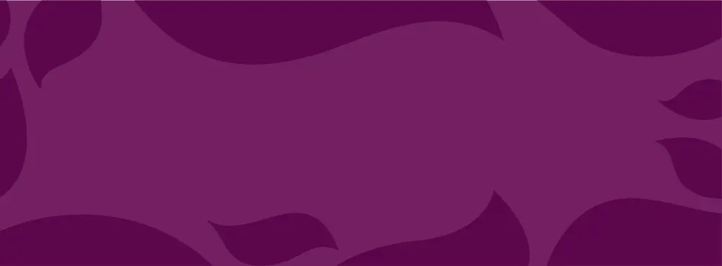 Purple abstract banner with flowing organic shapes.